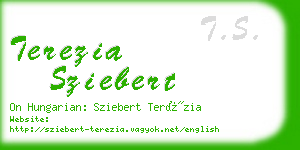 terezia sziebert business card